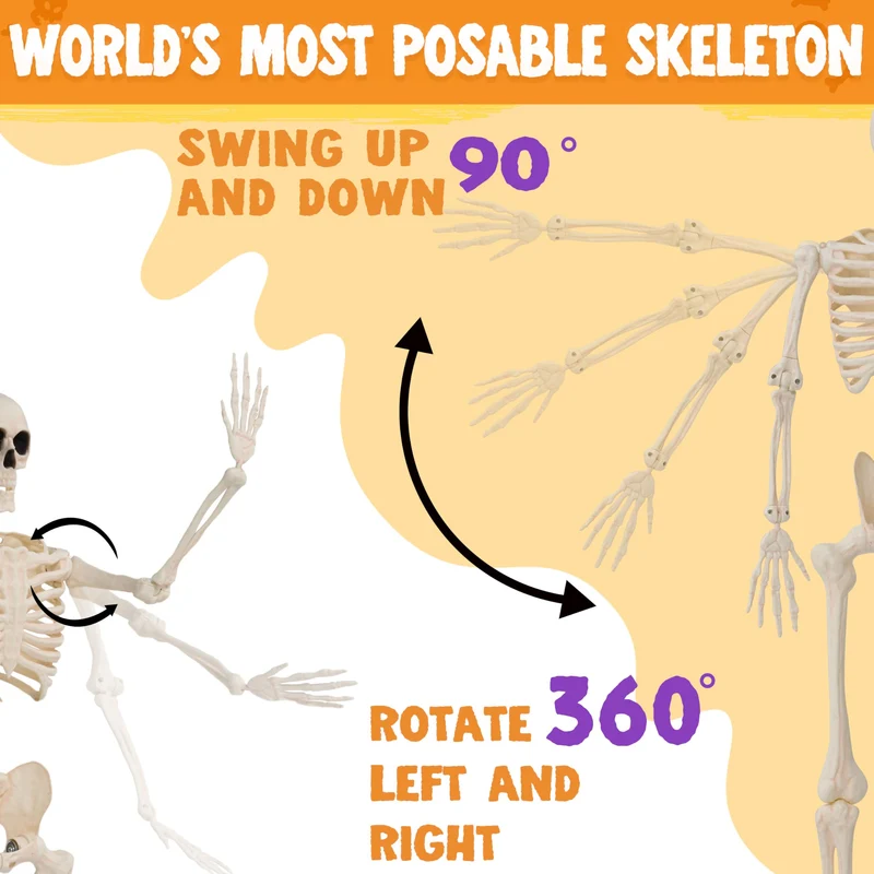 36" Halloween Skeleton Decor
