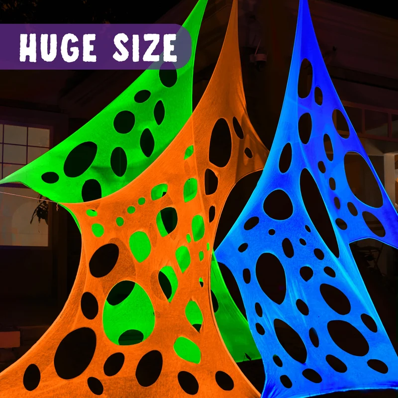 1000sqft Halloween Spider Web Decoration Outdoor