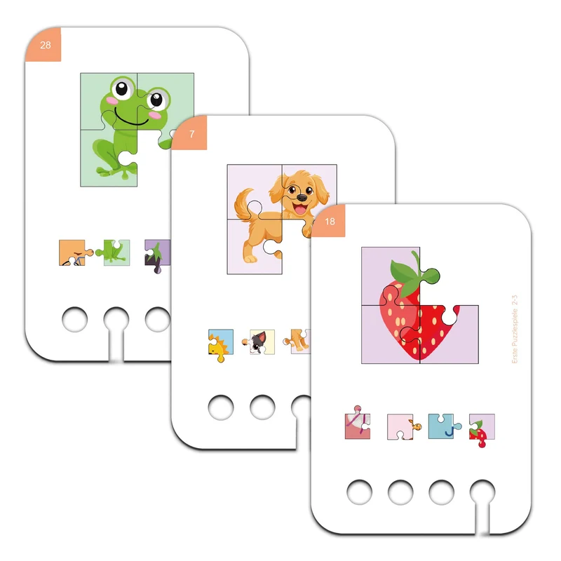Erste Puzzlespiele 2-3 Jahre - Übungen für den Lochkasten