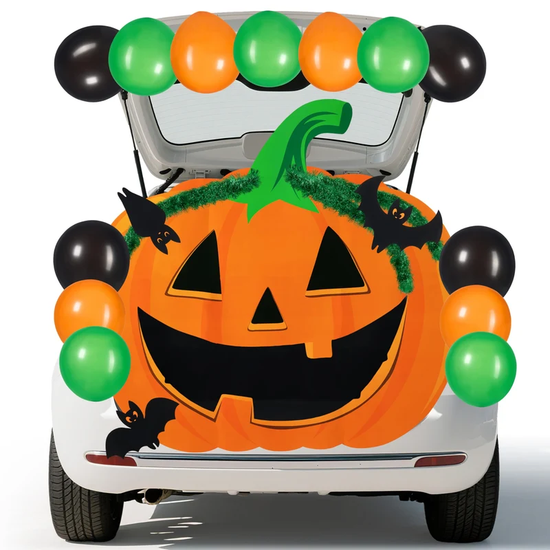 Halloween Pumpkin Car Decorations Kit with Pumpkin