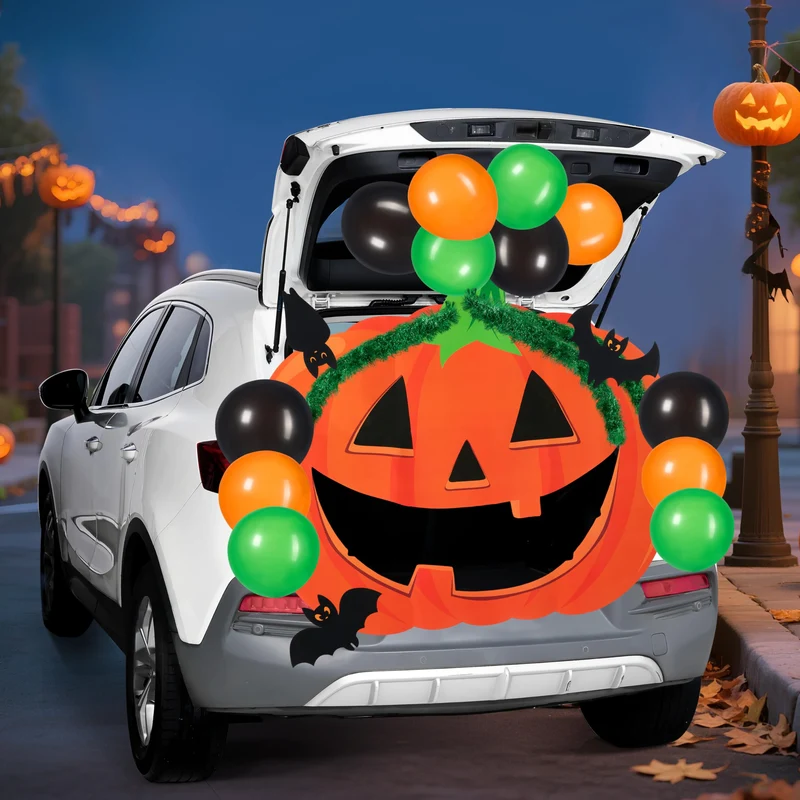 Halloween Pumpkin Car Decorations Kit with Pumpkin