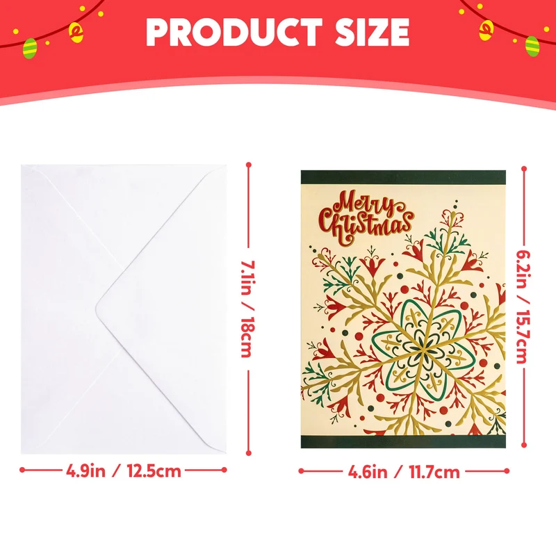 30 PCS Boxed Christmas Cards