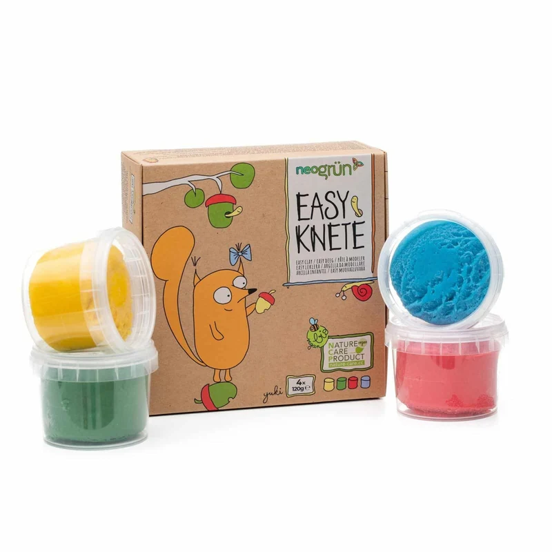 Bio Easy-Knete vegan - 4er Set "Yuki"