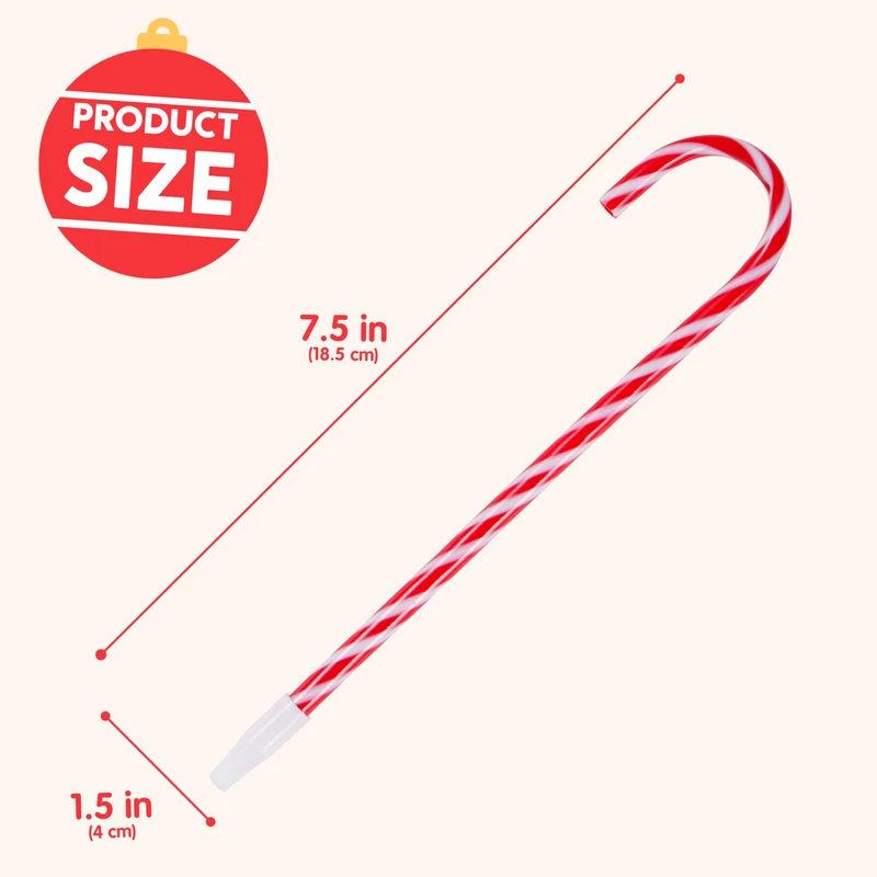 24 Pcs Christmas Candy Cane Ball Point Pens for Kids Gift