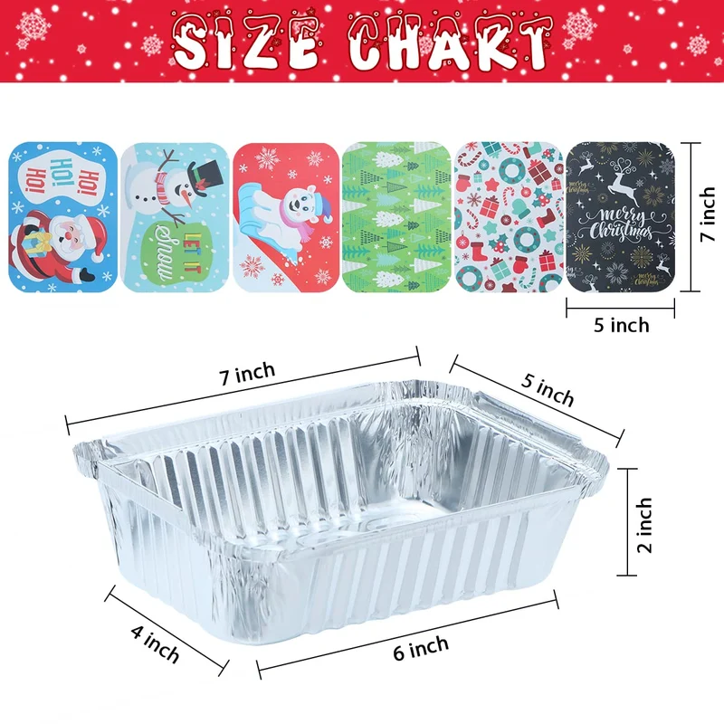 36 Pcs Christmas Cookie Tins with Lids for Gift Giving