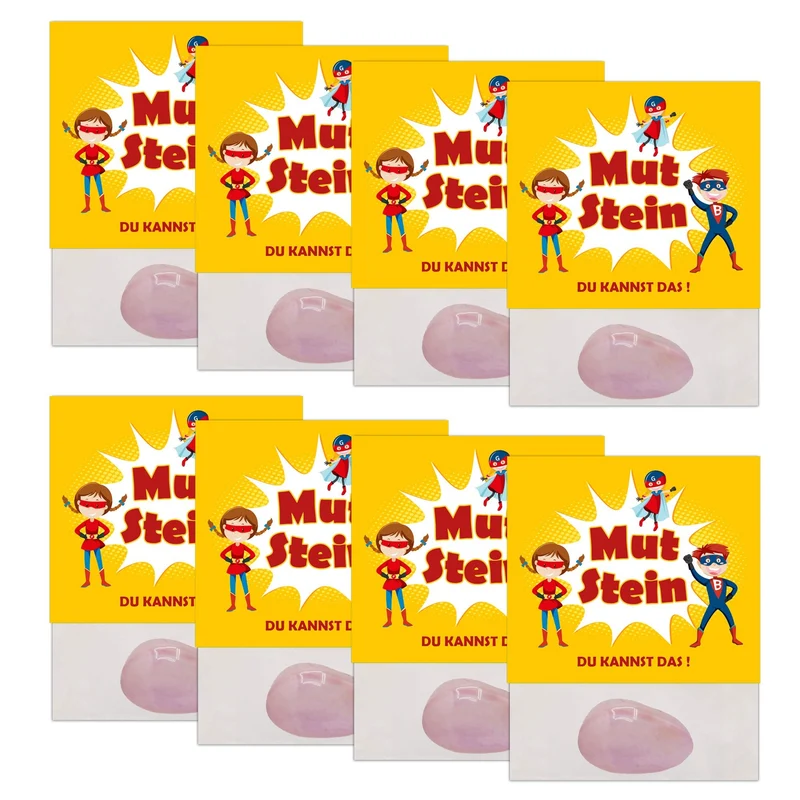 8er Set Mutmachstein