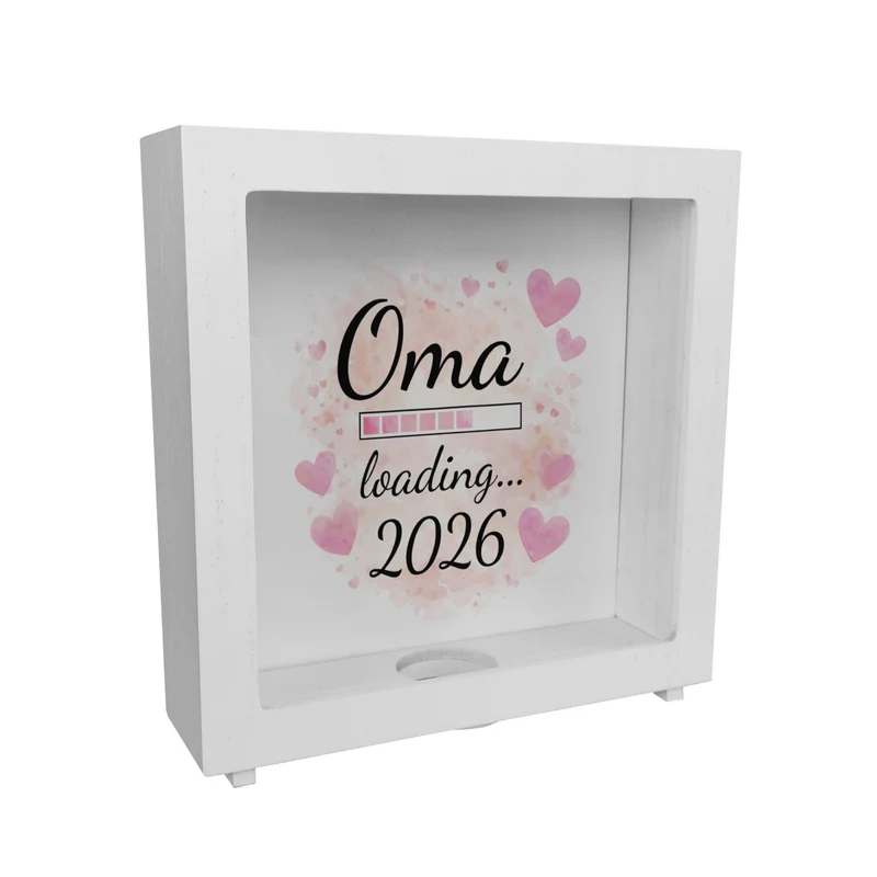 Rosa Herzen Oma loading Spardose 2026