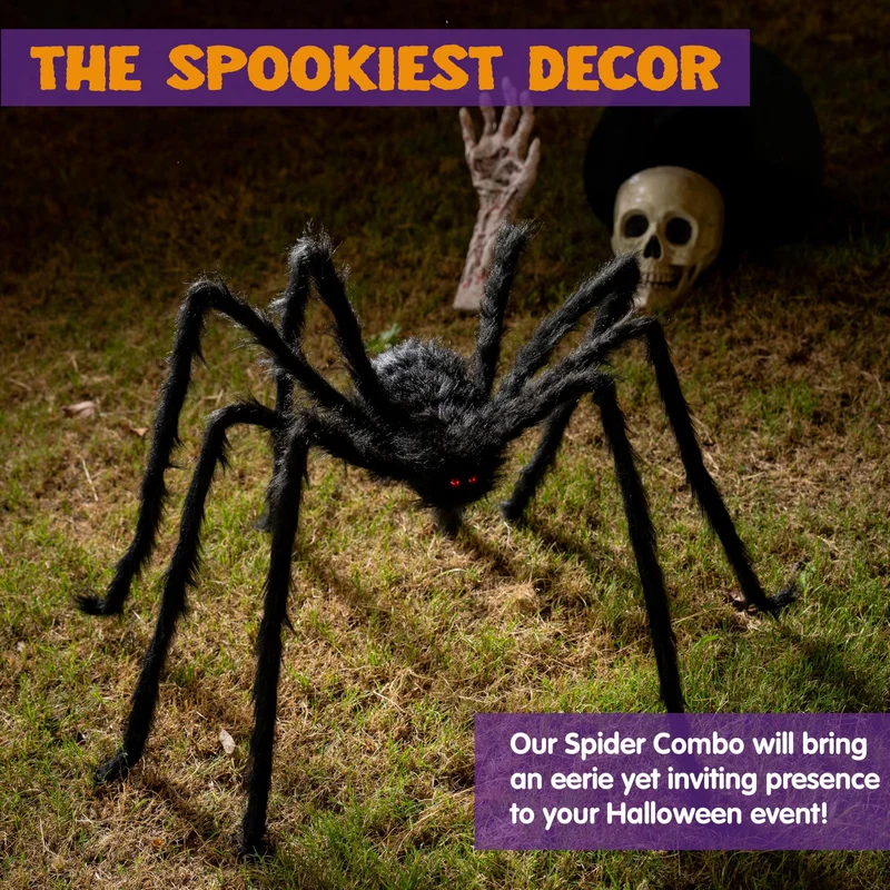 9Ft Halloween Spider Outdoor Decorations