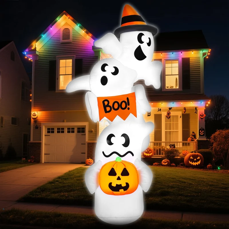 9ft Tall Halloween Inflatable Ghost Outdoor Decorations
