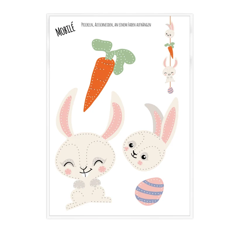 10 Prickelvorlagen Ostern