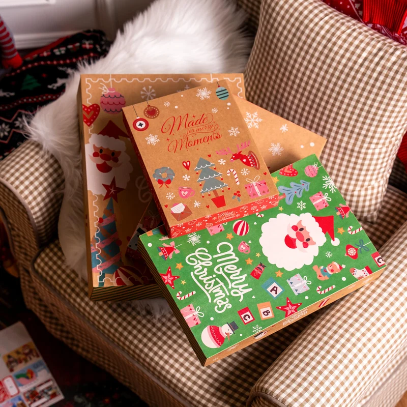 12PCS Christmas Shirt Gift Boxes with Lids for Presents