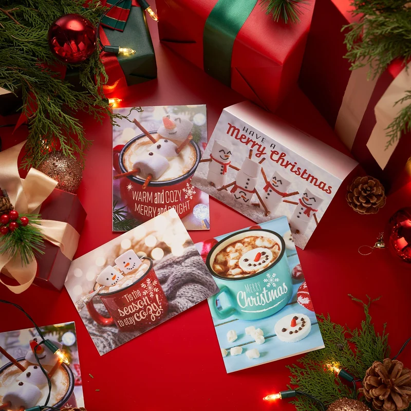 12 PCS Christmas Greeting Cards with Envelopes