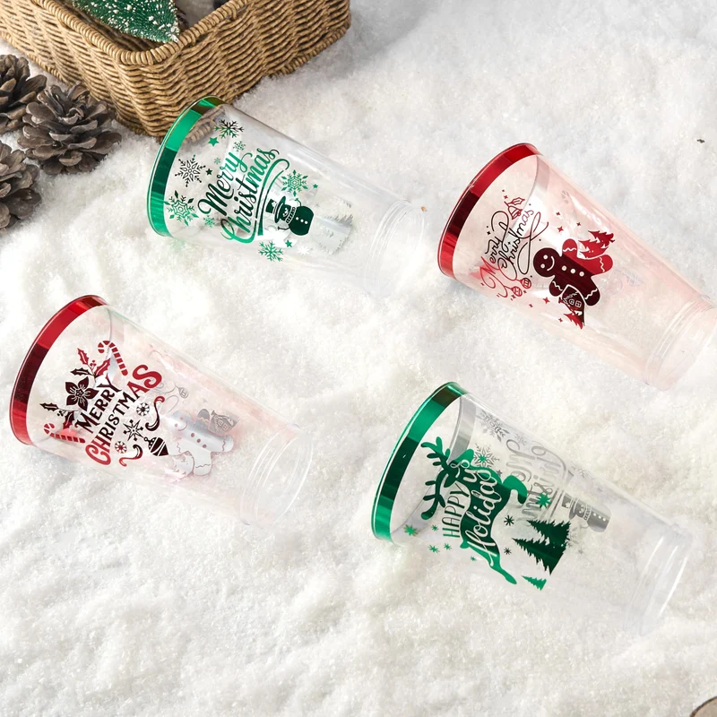 36 PCS Christmas Plastic Cups Disposable