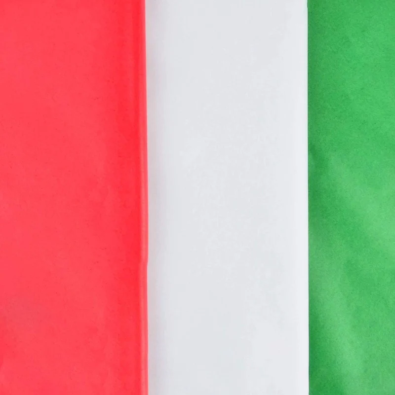 36 Sheets Christmas Tissue Paper Red, Green & White
