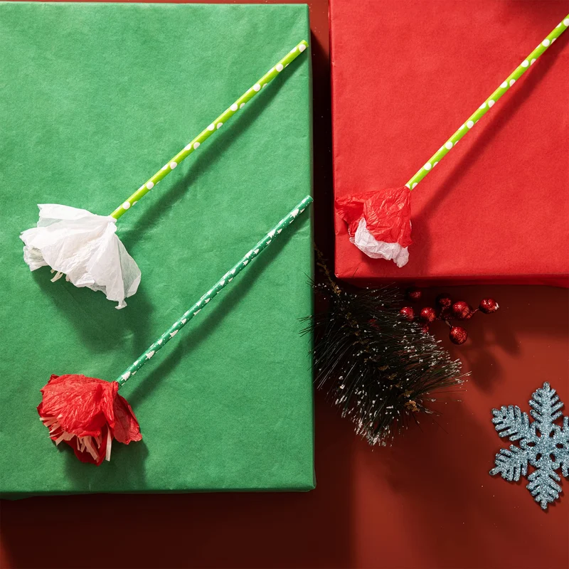 36 Sheets Christmas Tissue Paper Red, Green & White