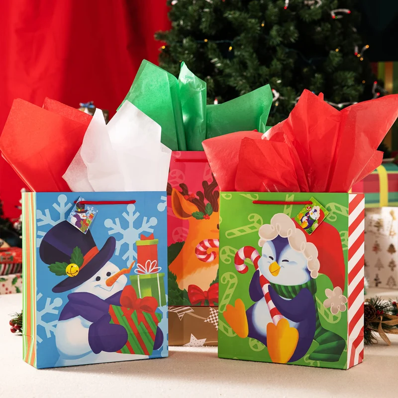 36 Sheets Christmas Tissue Paper Red, Green & White