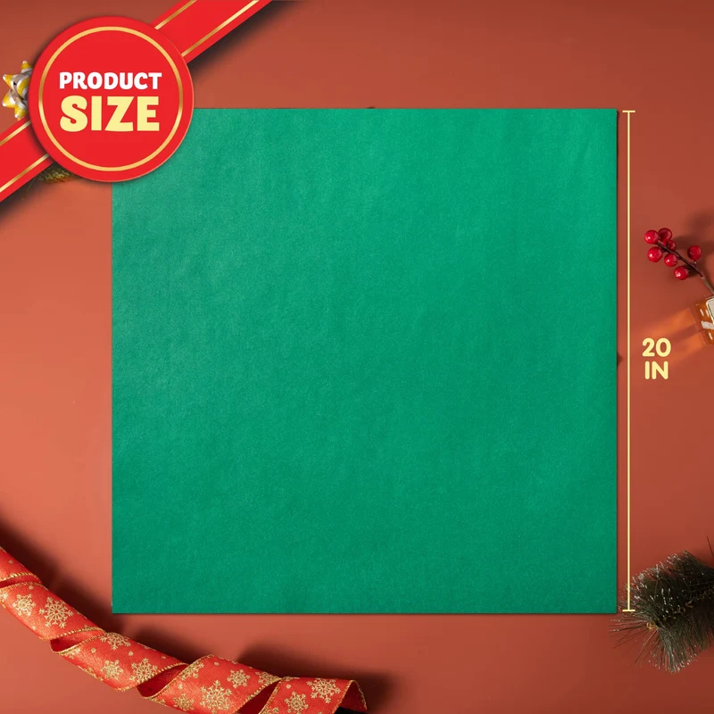 36 Sheets Christmas Tissue Paper Red, Green & White