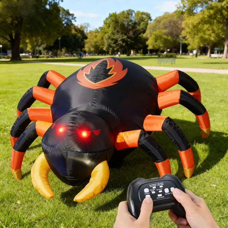 Remote Control 4FT Halloween Inflatable Spider