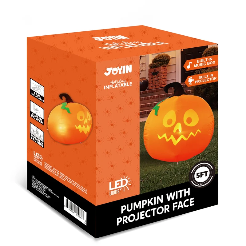 5Ft Halloween Inflatable Pumpkin Outdoor Decoration
