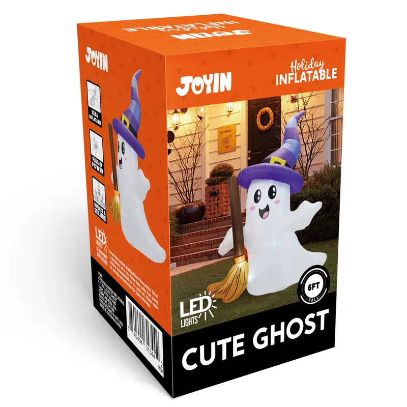 6FT Halloween Inflatables Ghost Outdoor Decorations