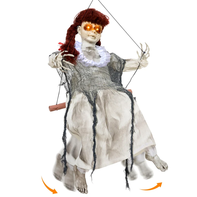 Halloween Hanging Scary Swing Girl