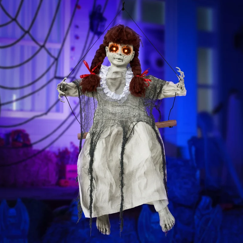 Halloween Hanging Scary Swing Girl