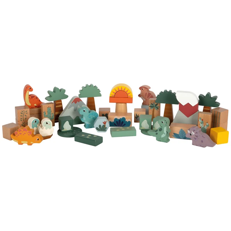 Holzbausteine „Dino“