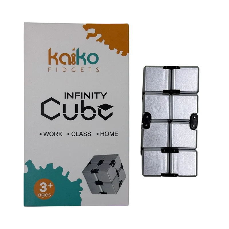 Silver Infinity Cube Fidget