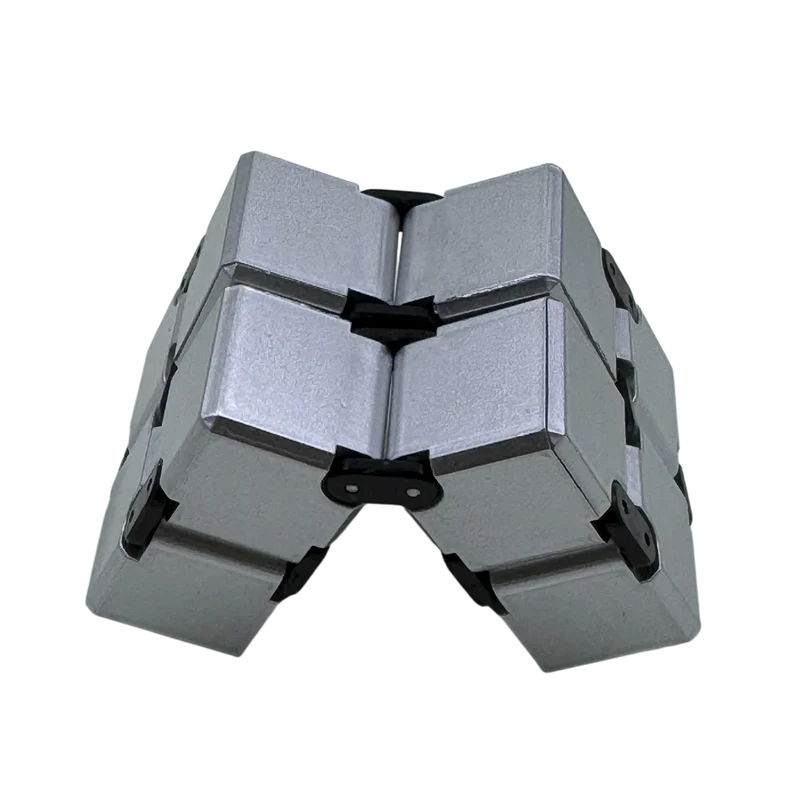 Silver Infinity Cube Fidget