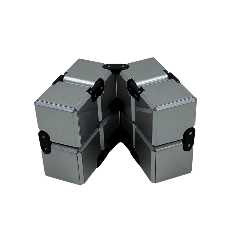 Silver Infinity Cube Fidget
