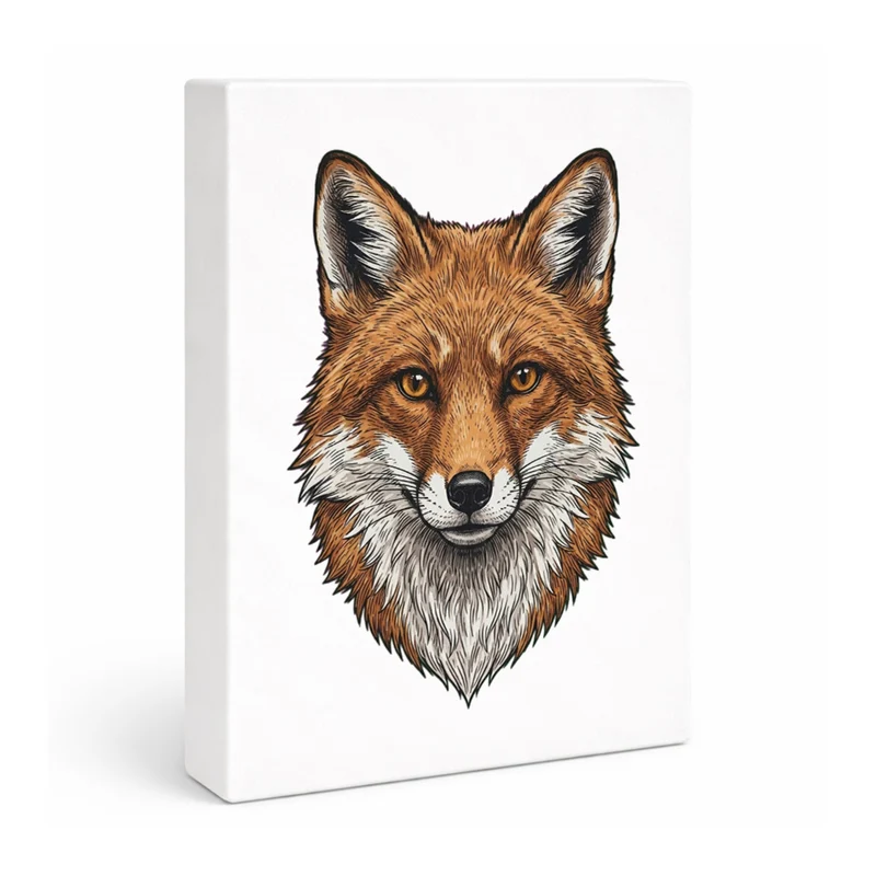 Fuchs Holzbild in 20x15 cm zum Stellen oder Aufhängen für Naturliebhaber