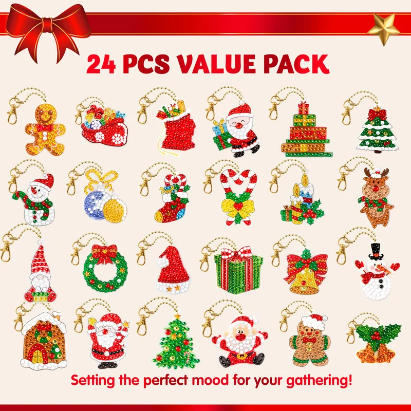 Christmas Advent Calendar Gem Painting Kit