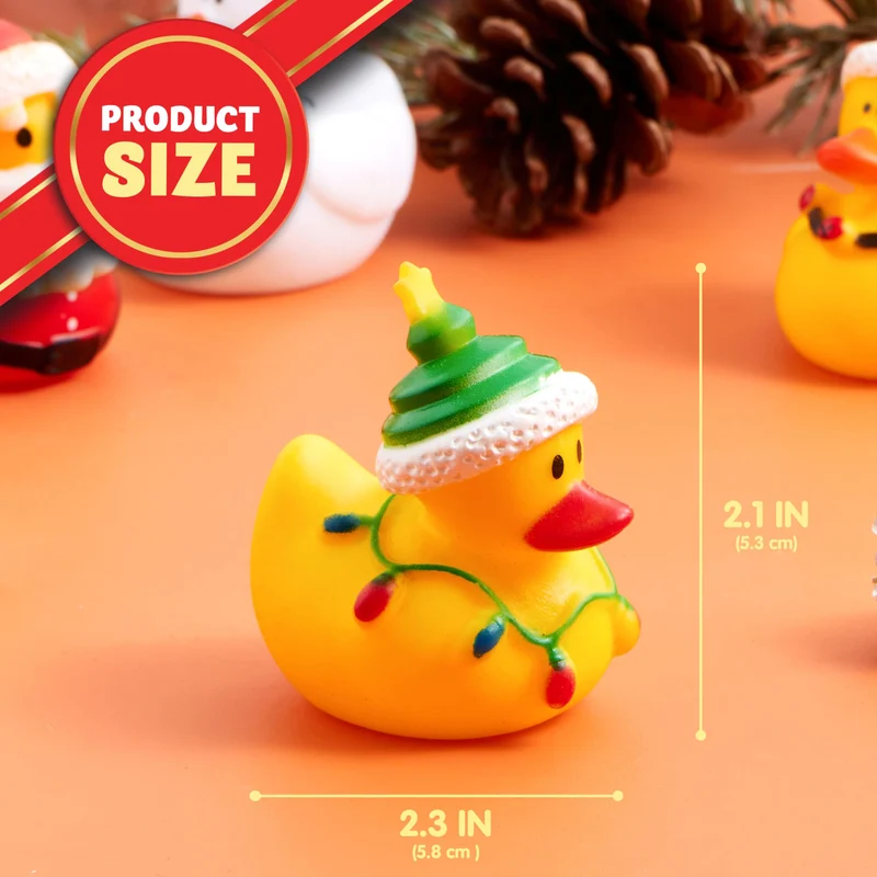 24 Days Christmas Advent Calendar Rubber Ducky Bath Toys