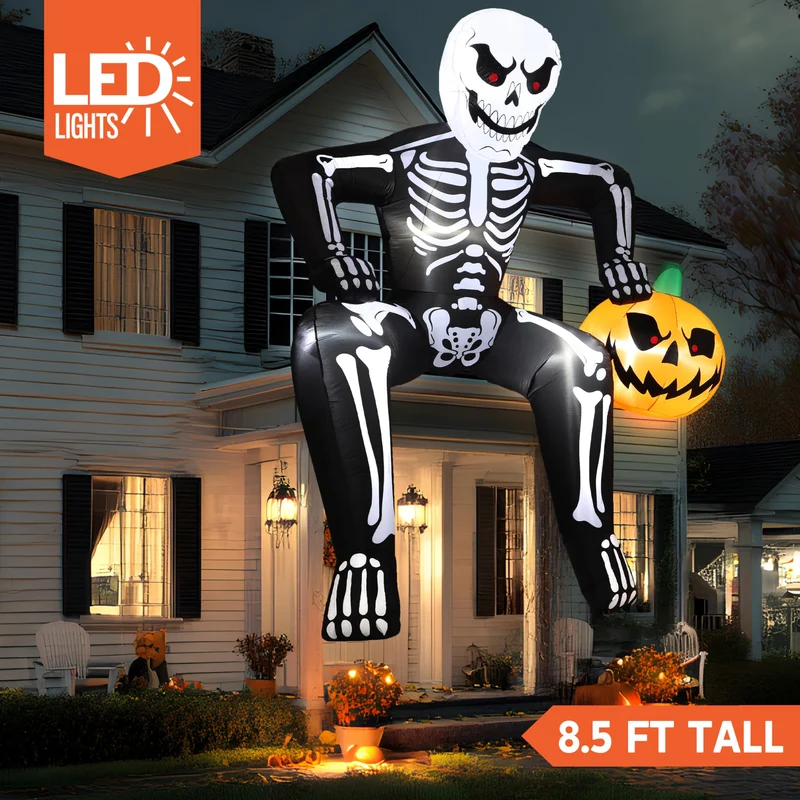 8.5ft Halloween Inflatable Skeleton