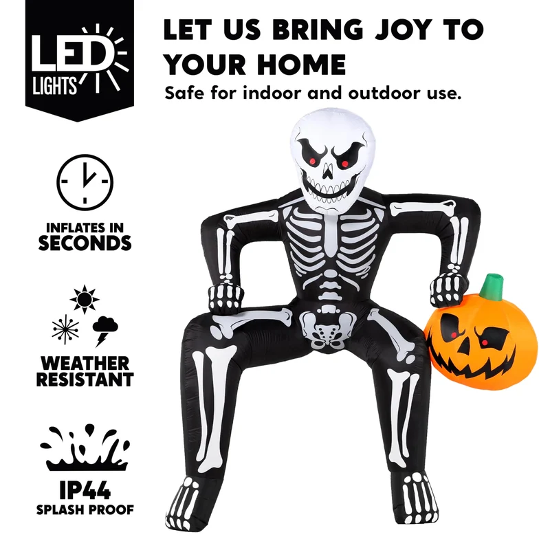 8.5ft Halloween Inflatable Skeleton