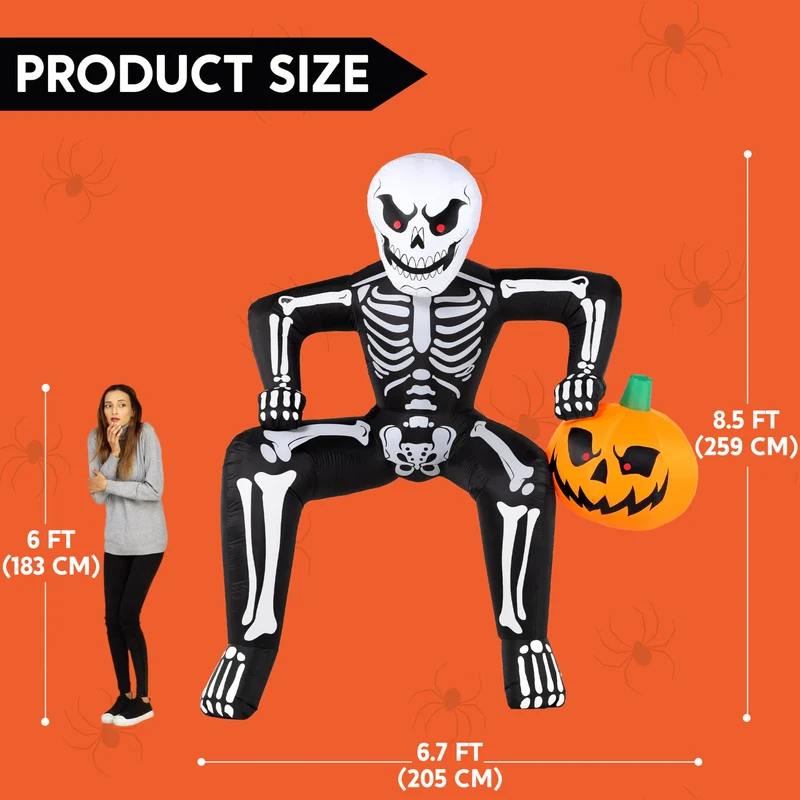 8.5ft Halloween Inflatable Skeleton