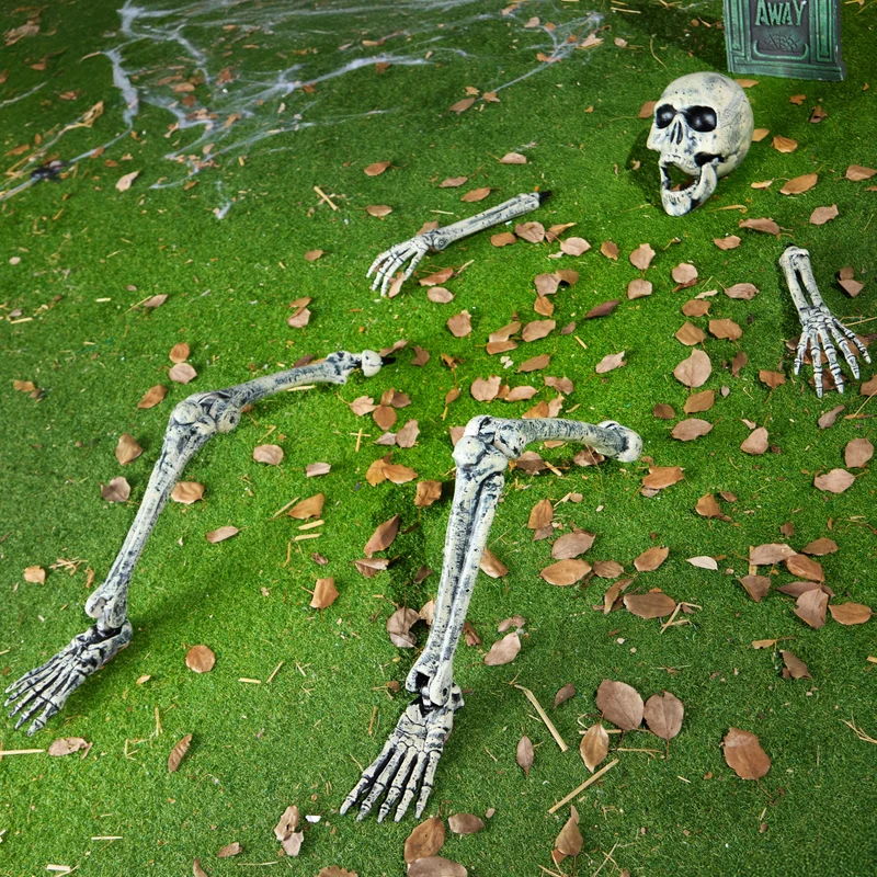 5 Pcs Life Size Skeleton Halloween Decorations Outdoor