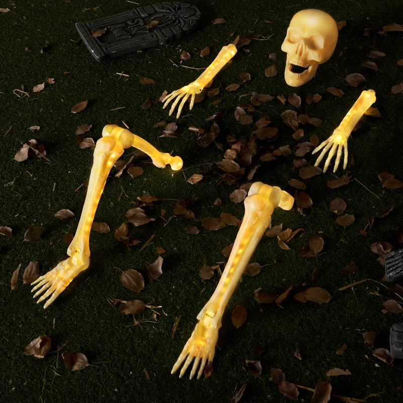 5 Pcs Halloween Skeleton Decorations Outdoor