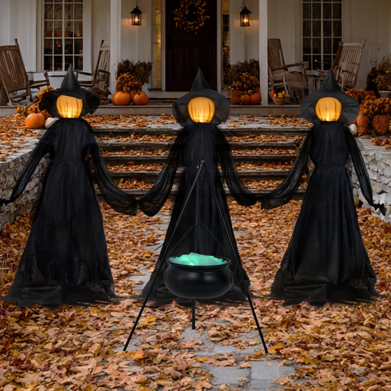 5 FT Halloween Witch Decorations Outdoor