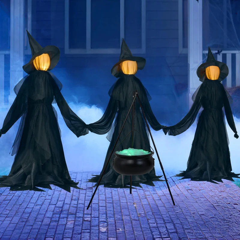 5 FT Halloween Witch Decorations Outdoor