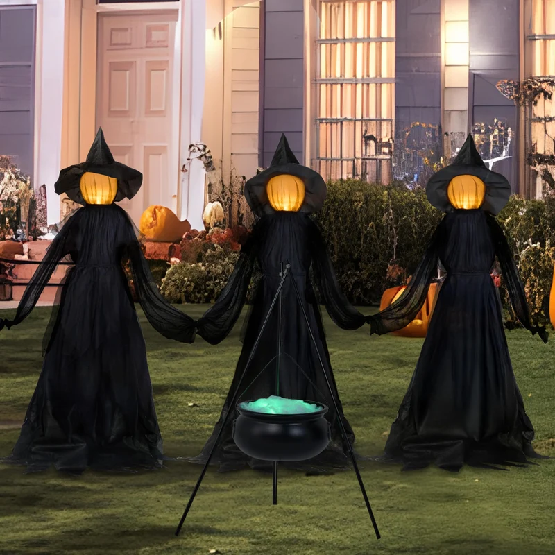 5 FT Halloween Witch Decorations Outdoor
