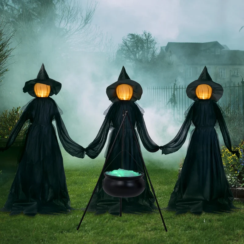 5 FT Halloween Witch Decorations Outdoor