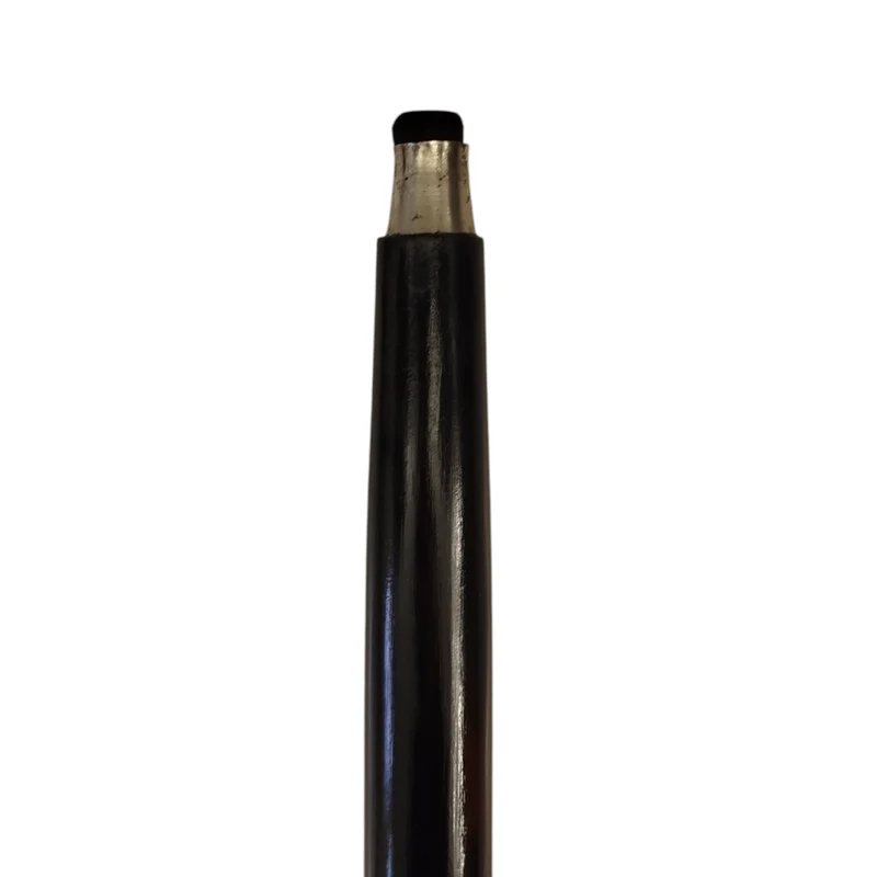 Artdeco-Stil Spazierstock aus Holz mit silbernem Griff aus Metall