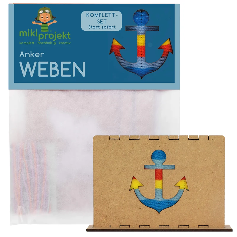 Bastelset Anker - Weben für Kinder