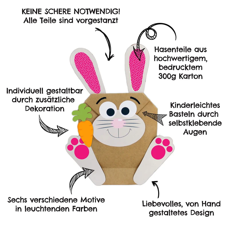 DIY Osterhasen zum Basteln