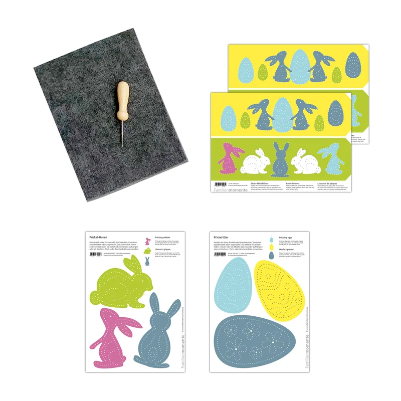 Prickeln für Kinder - Prickelset Ostern