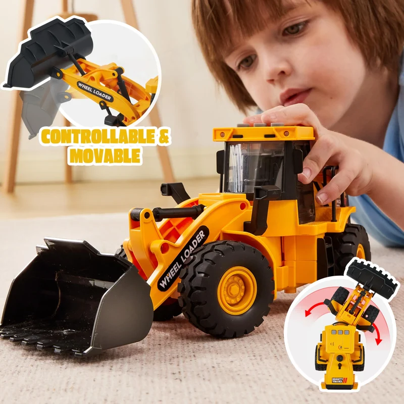 Construction Site Play Set with Excavator, Dump Truck and Loader