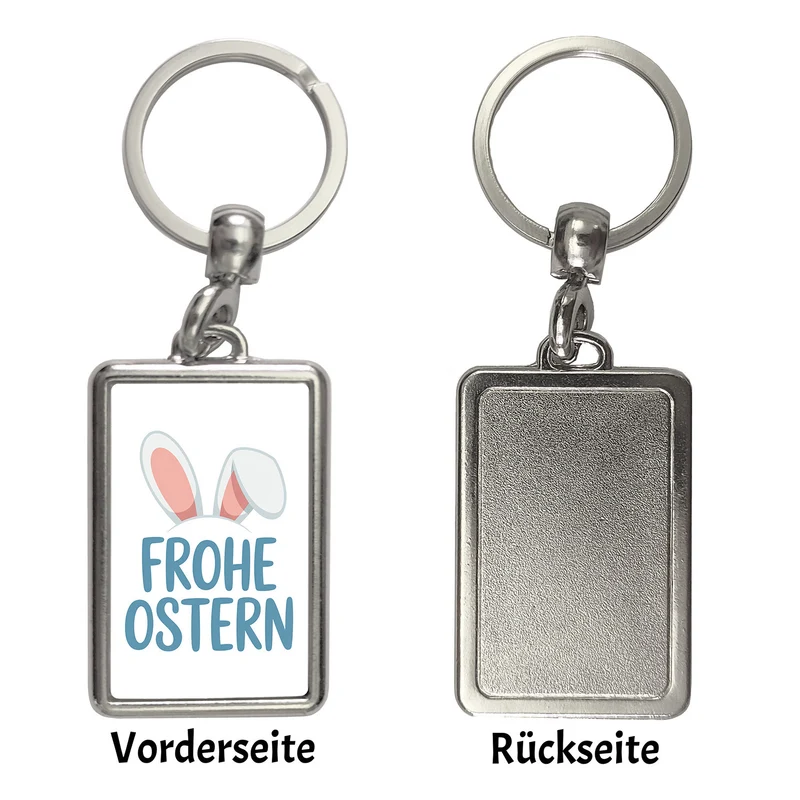 Frohe Ostern Schlüsselanhänger mit niedlichen Hasenohren