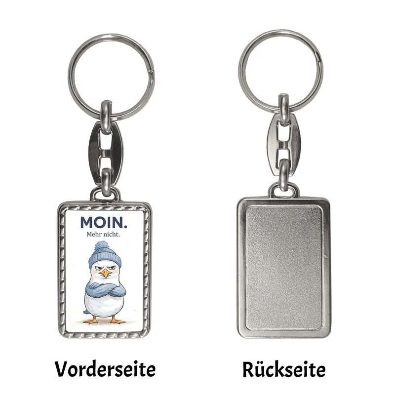 Manfred die Möwe Moin mehr nicht Schlüsselanhänger für Küstenfans