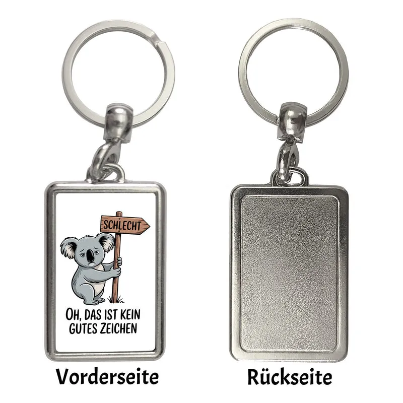 Melancholischer Koala Souvenir Schlüsselanhänger - kein gutes Zeichen